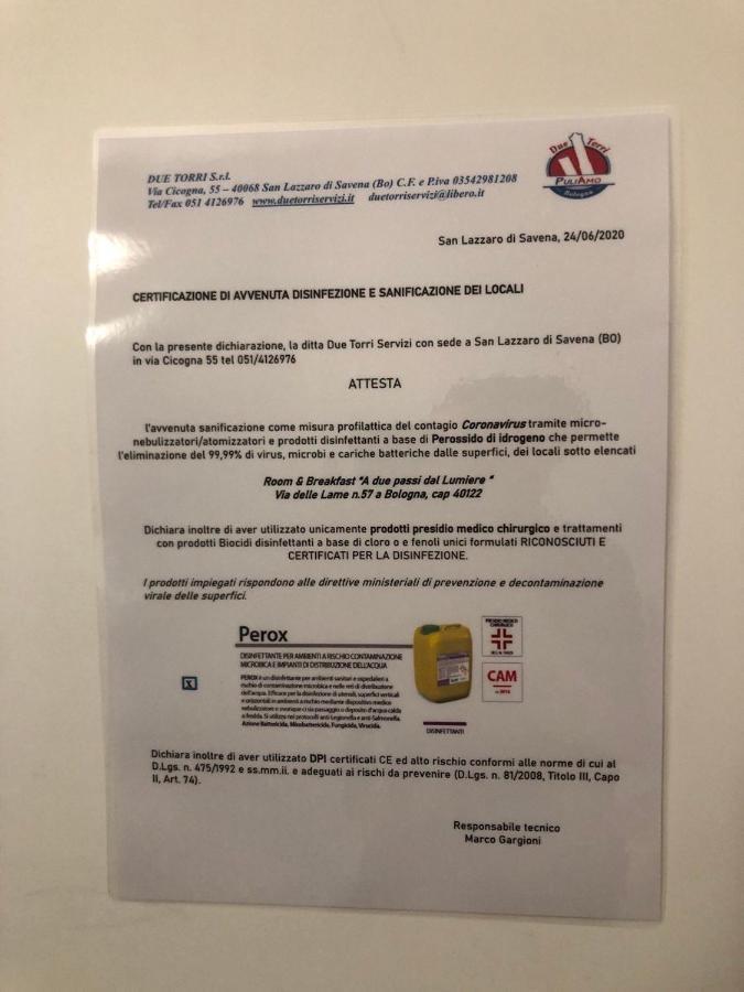 Bed and Breakfast A Due Passi Dal Lumiere Bologna Exterior foto
